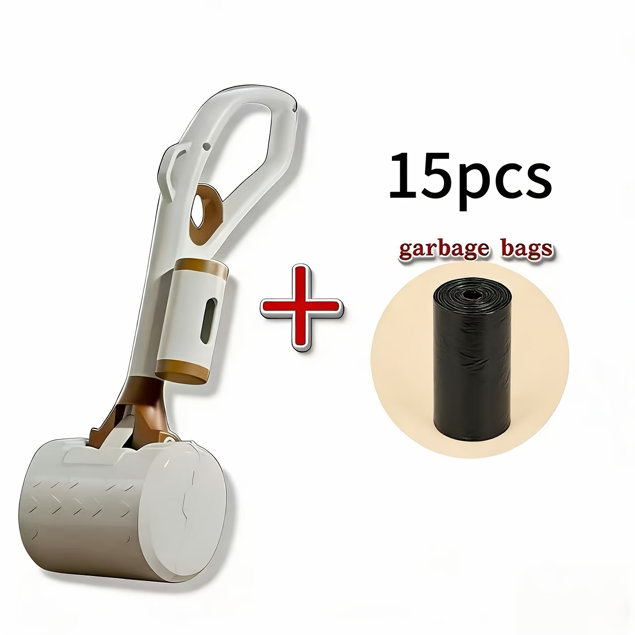 Pet Toilet+15pcs Random Color Garbage Bag (one Roll), Portable Toilet For Walking Dogs, Dog Poop Clip, Household Poop Scoop, Pet Supplies -150pcs Random Color Garbage Bag (ten Rolls)