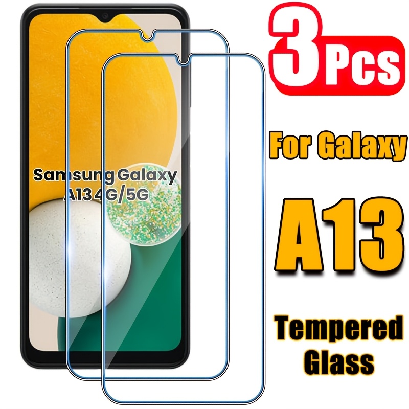 E-shop 3 Stück Gehärtete Glas Bildschirmschützer für for Samsung for Galaxy A13 A13 5G, Kompatibel mit A13 A13 5G Bildschirmschutzfolie für Handy,