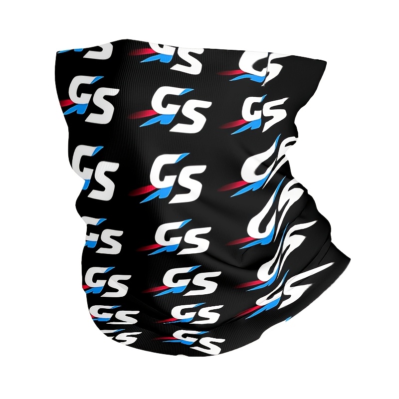 TEMU Vintage Print Neck Gaiter Gs, Unisex Headscarf And Face Pattern, Suitable For Outdoor Sports