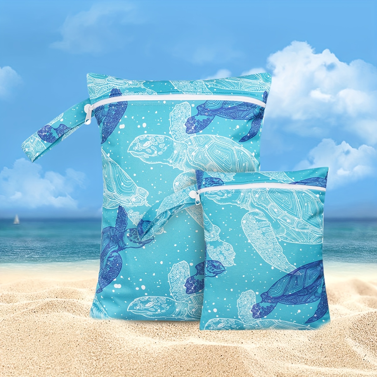 2-pack Diaper Bag,portable Storage Bag Wet Bag For Swimming,wet/dry Bag Cloth Diaper Organizer - Perfect For Beach, Pool, Gym, Yoga