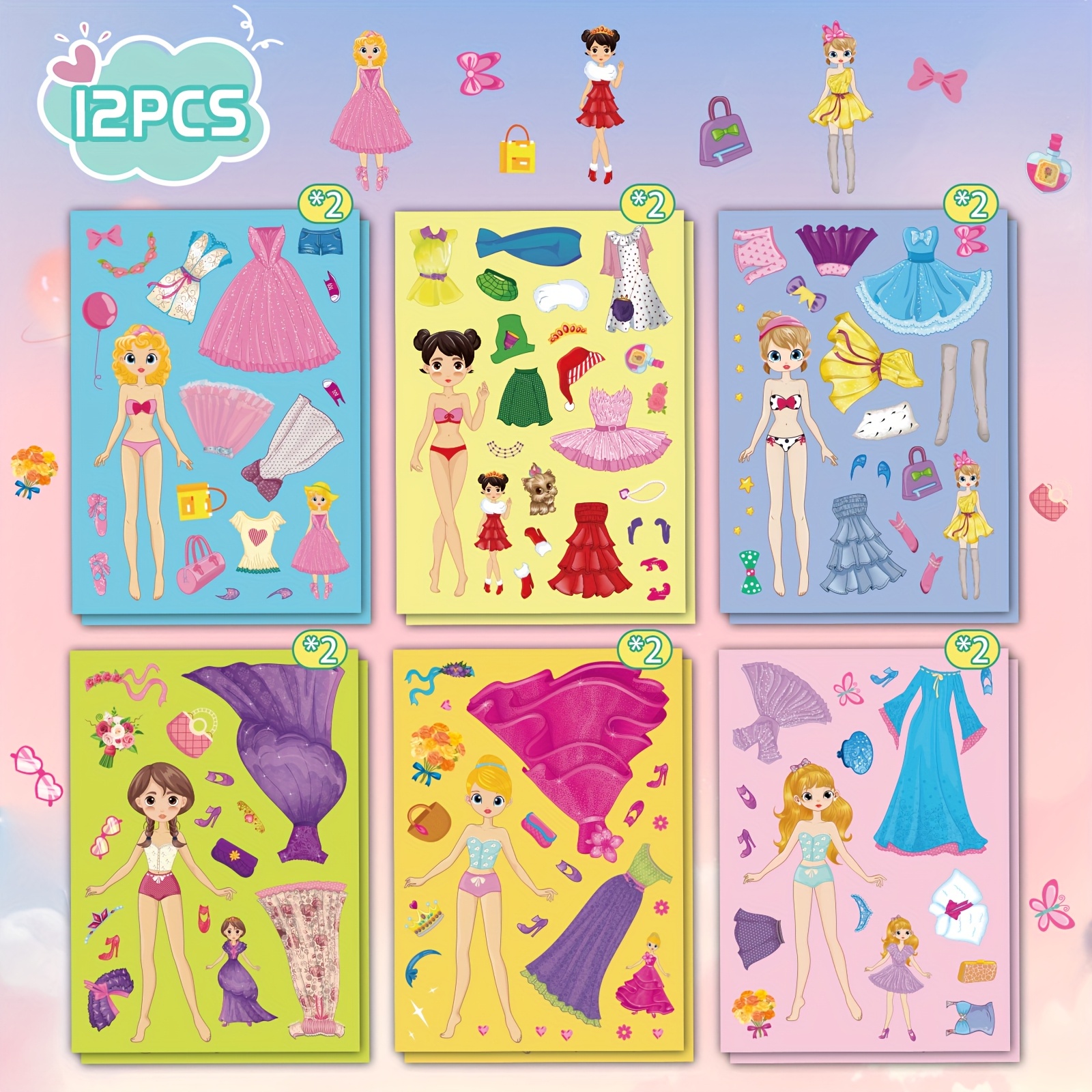 Stickers In Sets Of 6, 12, Or 24, Perfect For Party Decorations