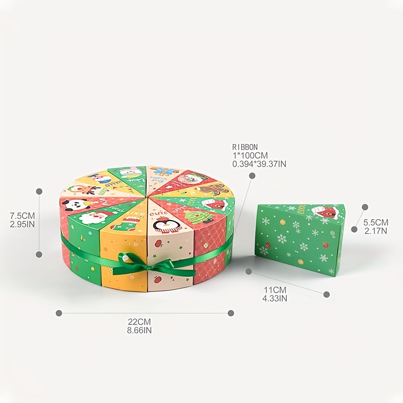 TEMU Gift For Her/him New Style 12pcs Christmas Gift Boxes Christmas Countdown Calendar Party Gift Packaging Empty Boxes, Halloween