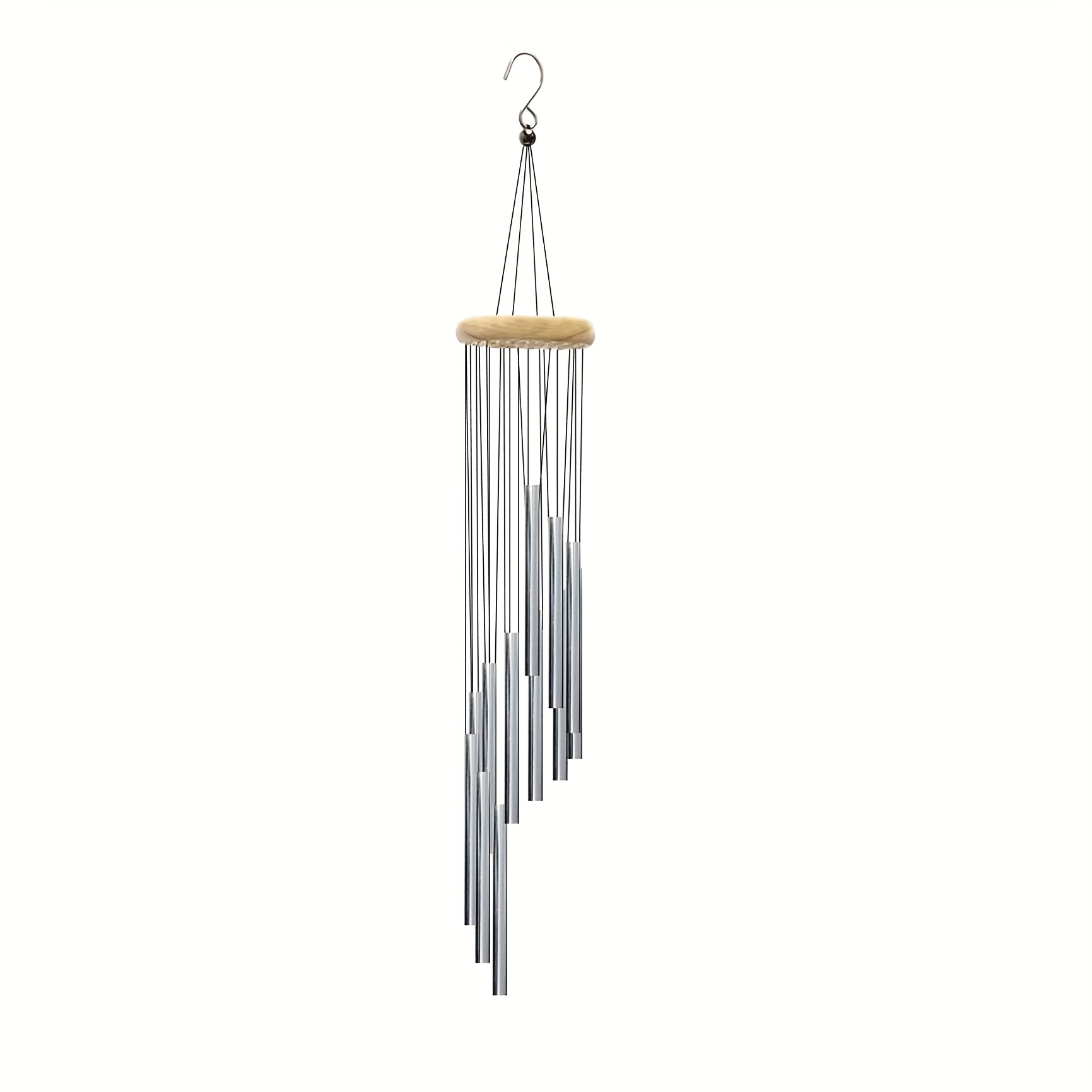 1/2pcs Wind Chimes For Outside With 12 Aluminum Tubes Wind Bells, 23 Inches Melody Windchimes Outdoors For Farmhouse Garden Patio Home Decor (ordinary Metal Wood Wind Chimes, Non-electric)