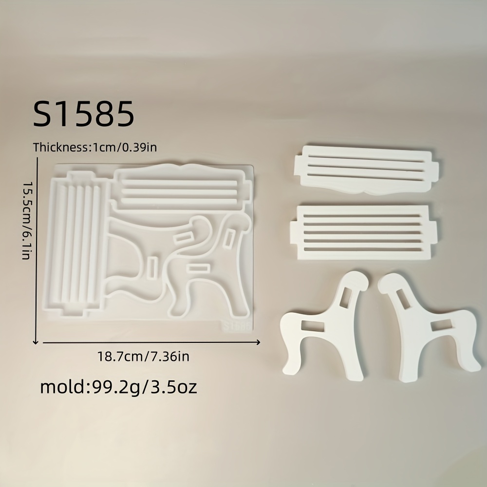 Resin Casting Molds Park Bench 3d Decoration Silicone Mold Diy Candle Silicone Mold Gypsum Decoration Silicone Mold Silicone Mold Home Decoration Epoxy Resin Mold 100 S1585