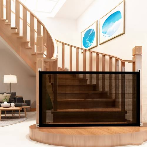 pet fence pet door no drilling required retractable universal for cats and dogs indoor outdoor pet barrier saving design safe protection door