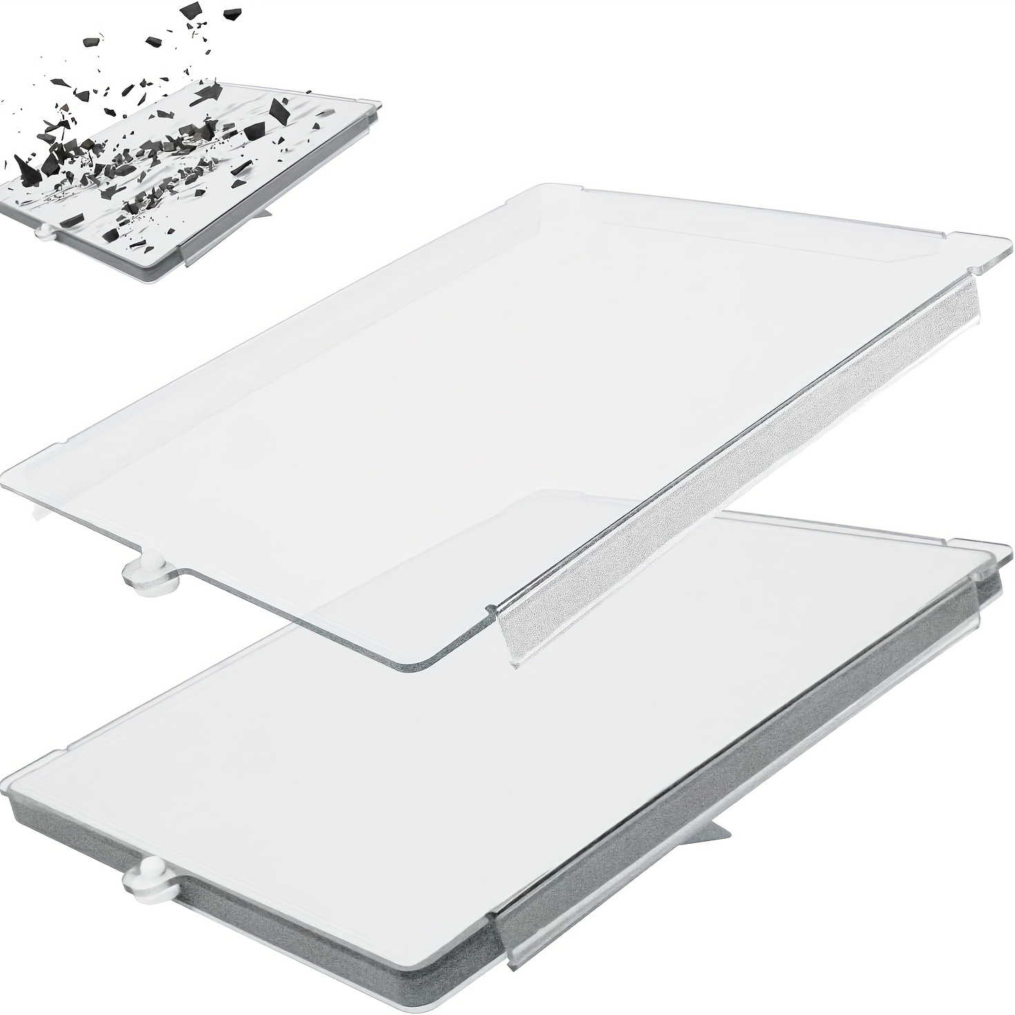 Pour Starlink mini Couverture de protection | Coque de protection en acrylique pour mini antenne de protection contre les grêlons et les roches, mode d'alimentation non chargé