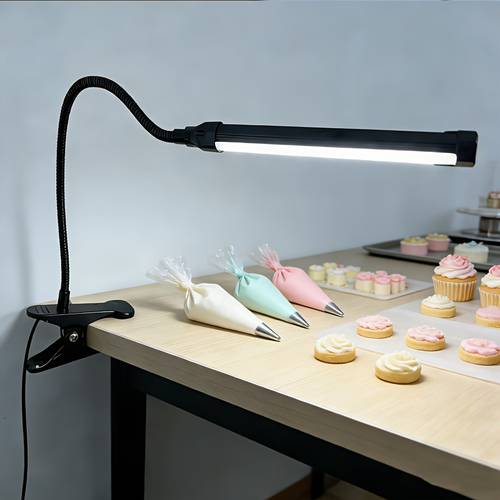 . led metall flexible schlauch schreibtischlampe, usb biegsame metall tischleuchte zum lesen, kleines nachtlicht, einstellbar in drei farben, kann 360 grad werden, clip-on licht für zusätzliche beleuchtung, für nagelkunst, bürogebrauch