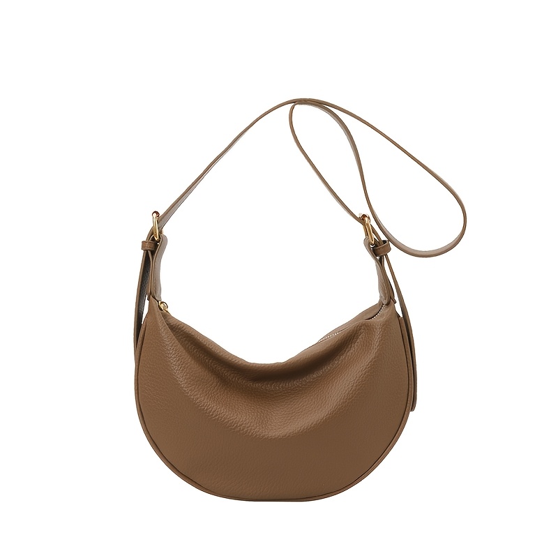TEMU Sac Bandoulière pour Femme, Style Croissant Minimaliste à Blocs de Couleur, Léger, Pratique et à Multiples Scènes, Idéal pour les Quotidiens et