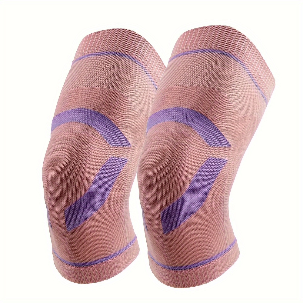 2pcs Ultra-Thin Breathable Knee Support Sleeves for Men And Women, Unisex Warm And Comfortable Compression Knee Brace, Comfortable And High Elastic Knee Support, Two Colors Available, Perfect Gift for Family And Friends, Suitable for Day&Night Use