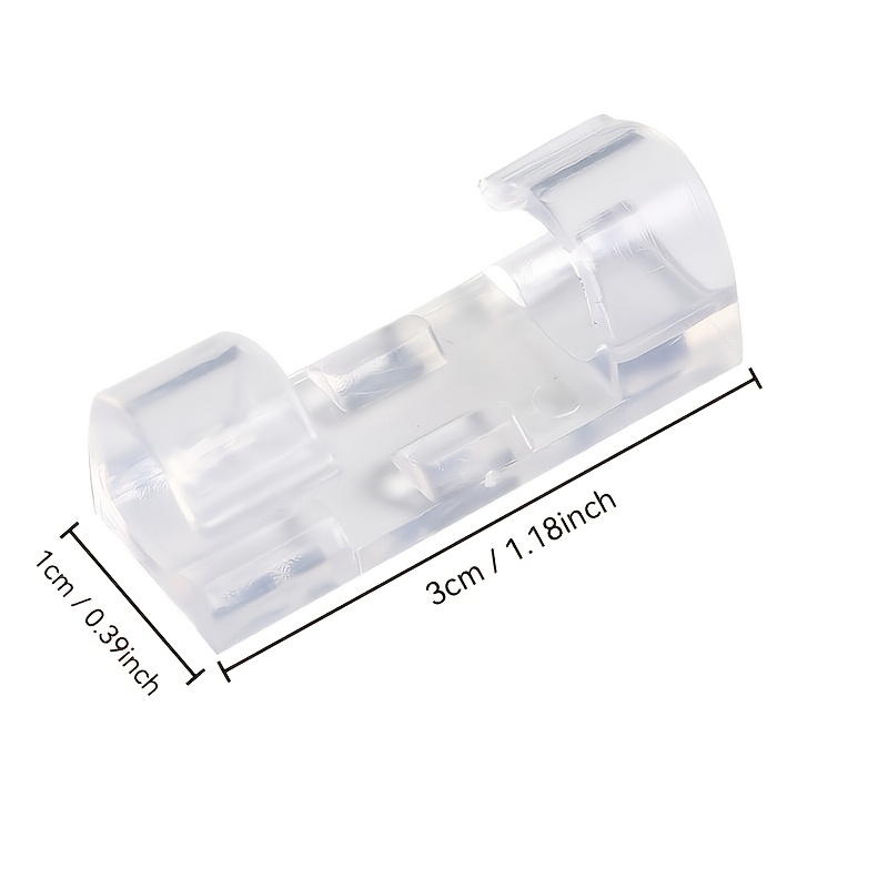 80pcs Transparent Plastic Cable Clips for Electrical Wiring