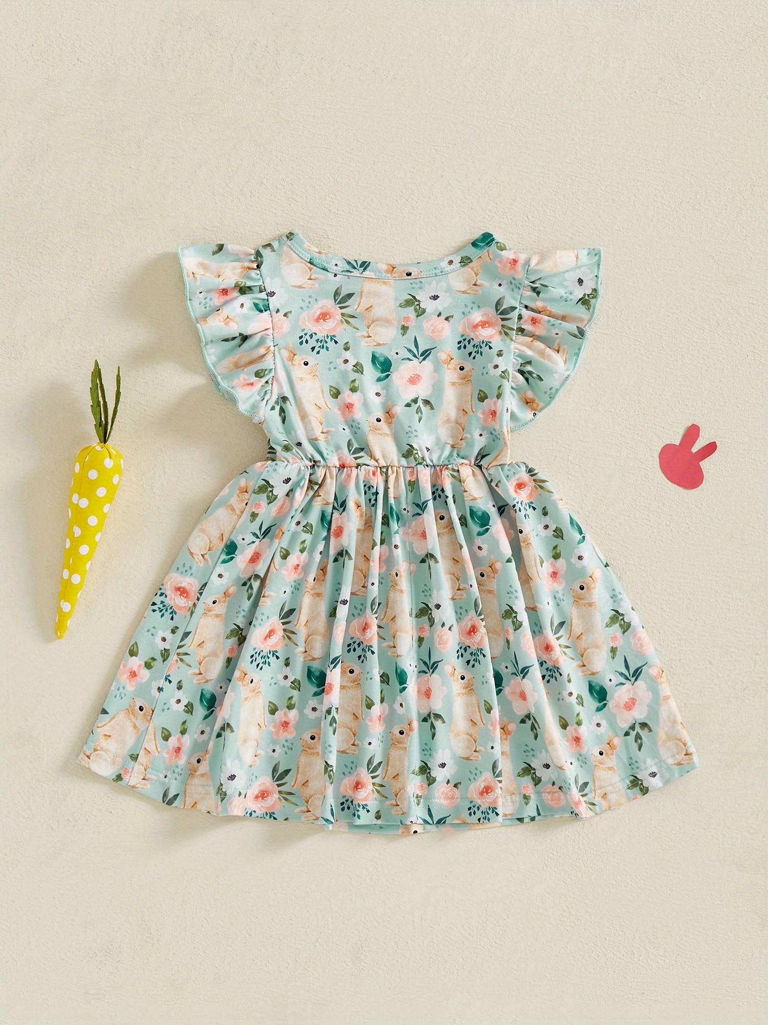 green easter dress toddler Toddler Prom Dress Girl Easter Dress Birthday Party Dress Green Bow Sleeveless Dress, Green / 0-1 Year (80cm) main image 0