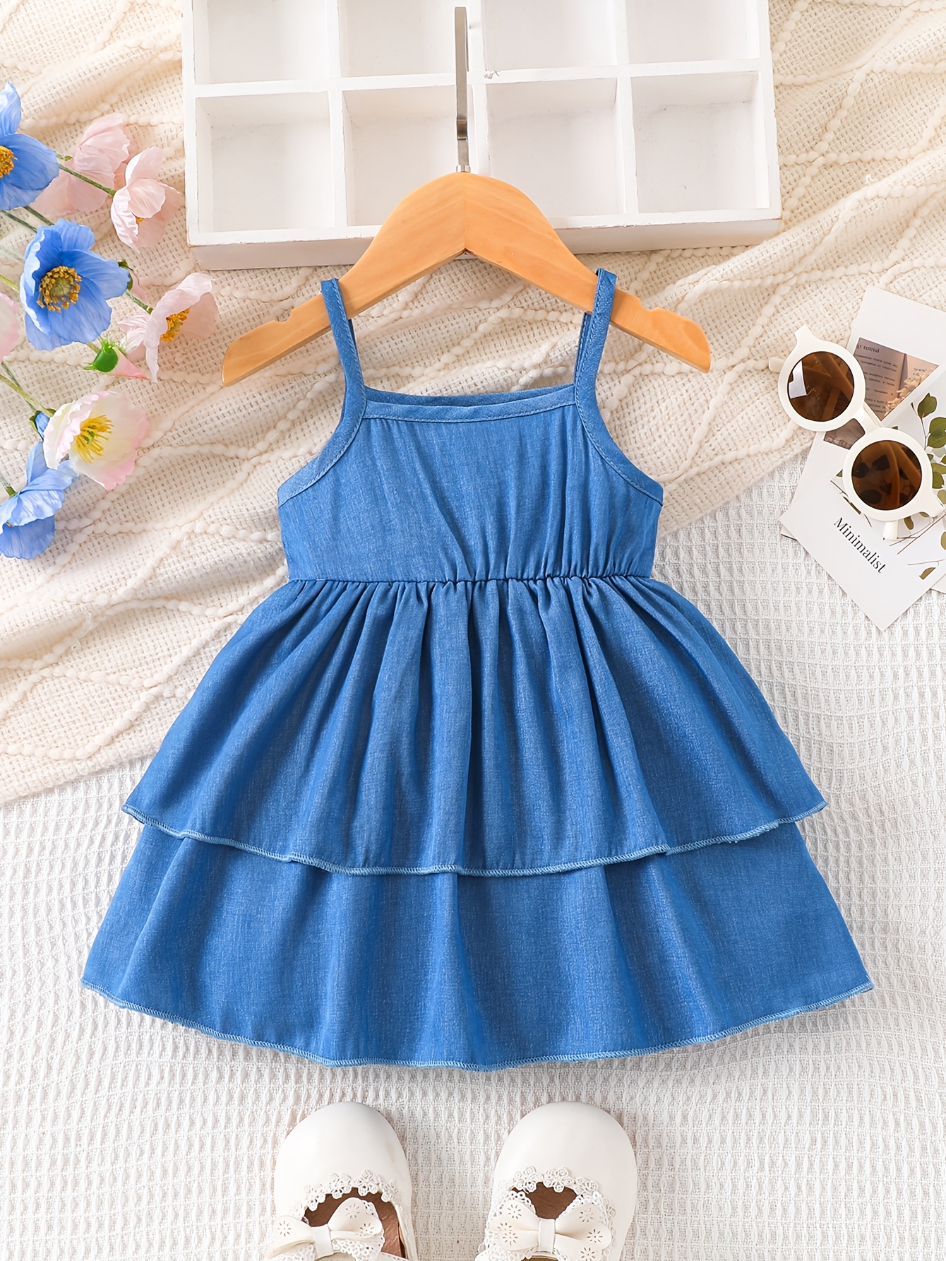 cute denim dresses Endless Possibilities Light Wash Denim Mini Dress
