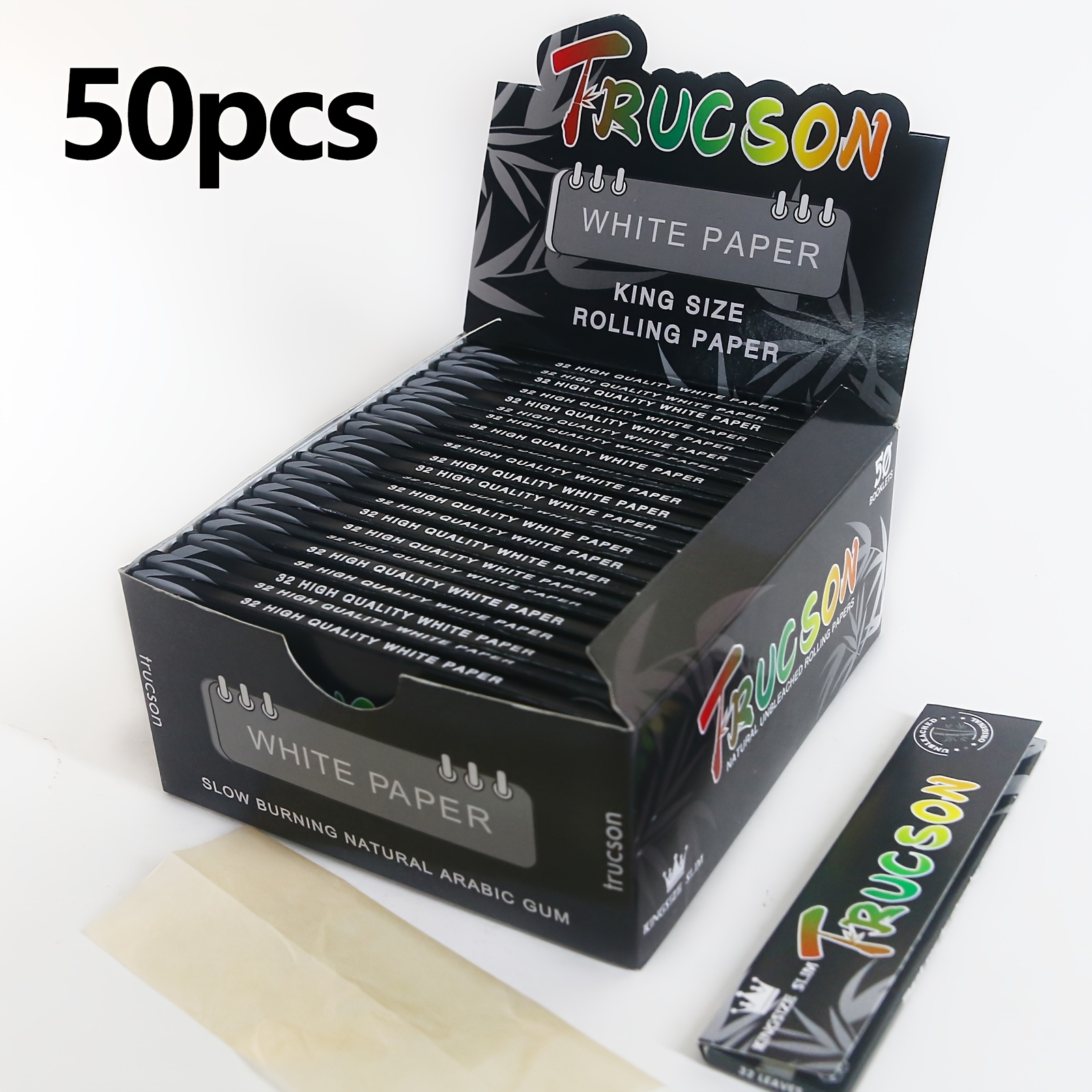cigarette rolling paper 110mm black pre rolled paper 32