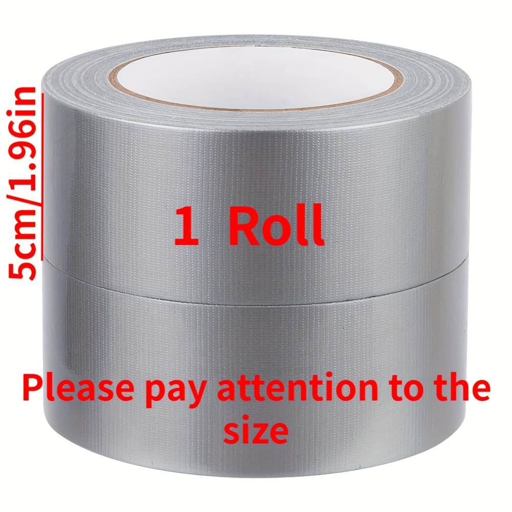 

1pc Heavy Duty Silvery Duct Tape - , 10 Mil Thickness, 1.96*393.7in - Repairs! For Auto Restaurant Hotel