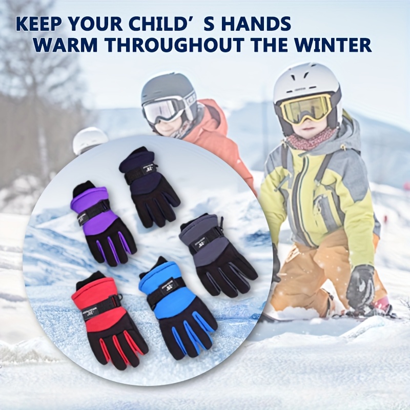 Winter Gloves Guantes De Ski Decathlon WARM, WATERPROOF CHILDREN'S