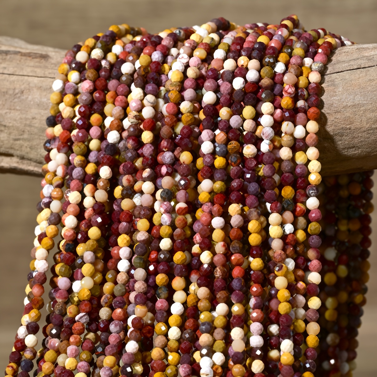 TEMU Jasper Loose Beads - 3mm Mini Beaded For Jewelry Making, Diy Necklaces, Bracelets, Earrings, Rings, Handcrafted Women's Jewelry Accessories,