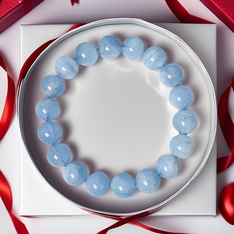 Stylish Natural Aquamarine Bracelet Versatile