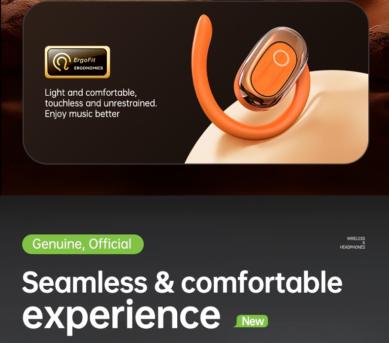 Acer'S Brand New And Authentic Open-Ear Wireless Headphones Feature an Air Conduction Design That Doesn'T Go Inside The Ear, Perfect for Sports, with a Large Battery And Extended Standby Time