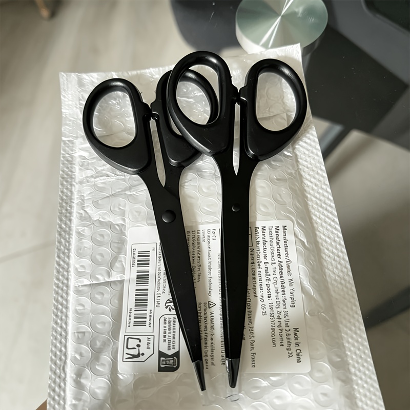 1pc Black Handle Carbon Steel Sharp Heavy Duty Tailor Shears, Fabric Leather Crafting Scissors, Ergonomic Handle For Sewing Trimming Office, Perfect Christmas Gift