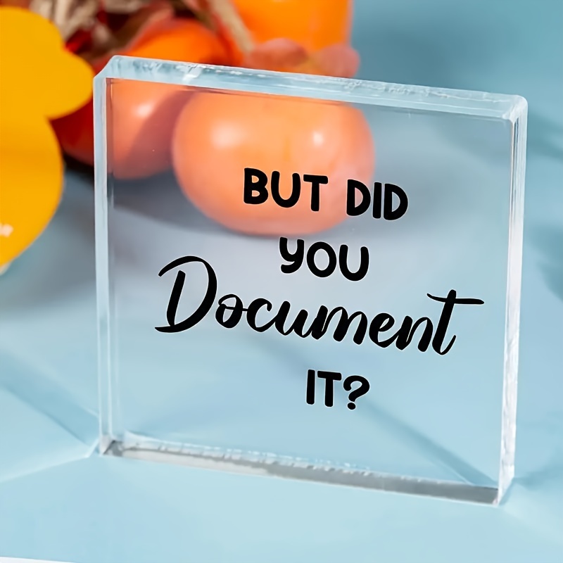 

But Did You It - Humorous Plaque - Decor For & - , Or Employee For Christmas, Valentines Day, New & , , 1pc/2pcs