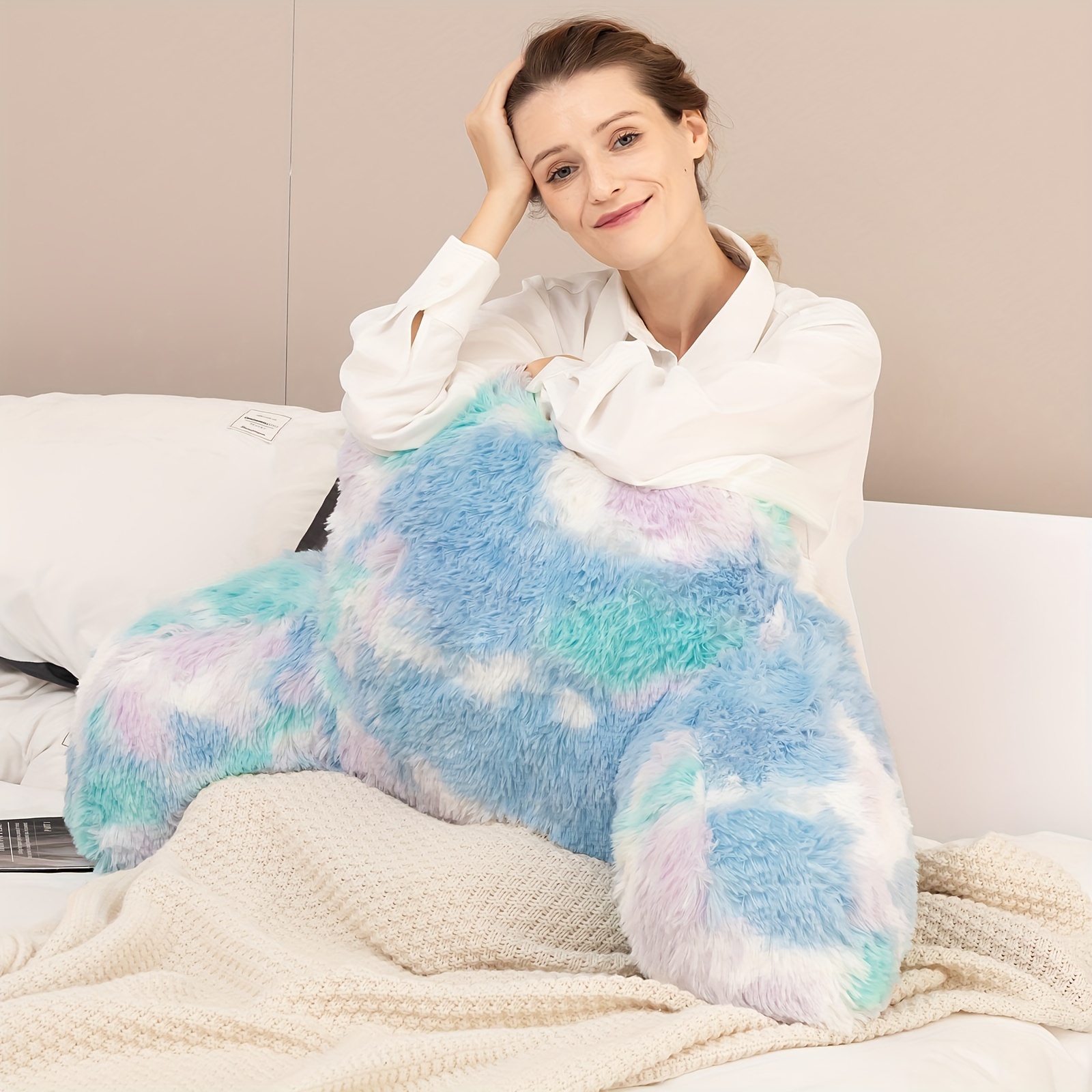 fluffy bed rest pillow