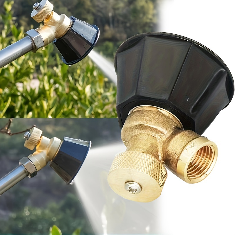 

Adjustable Brass Nozzle High-pressure Agricultural Sprayer - 1 Pack, Anti-drift Fine Mist Spray Head Compatible With European And American Thread Standards