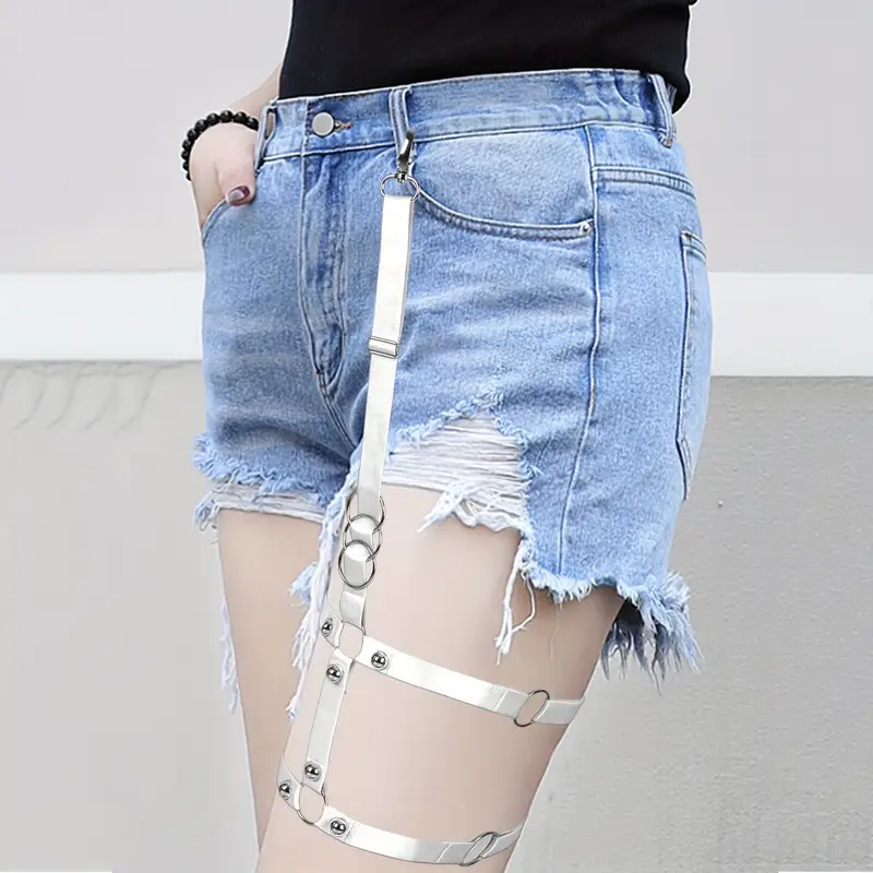 plus size punk garter belt elastic single leg harness women - Temu plus size punk garter belt elastic single leg harness women - Temu