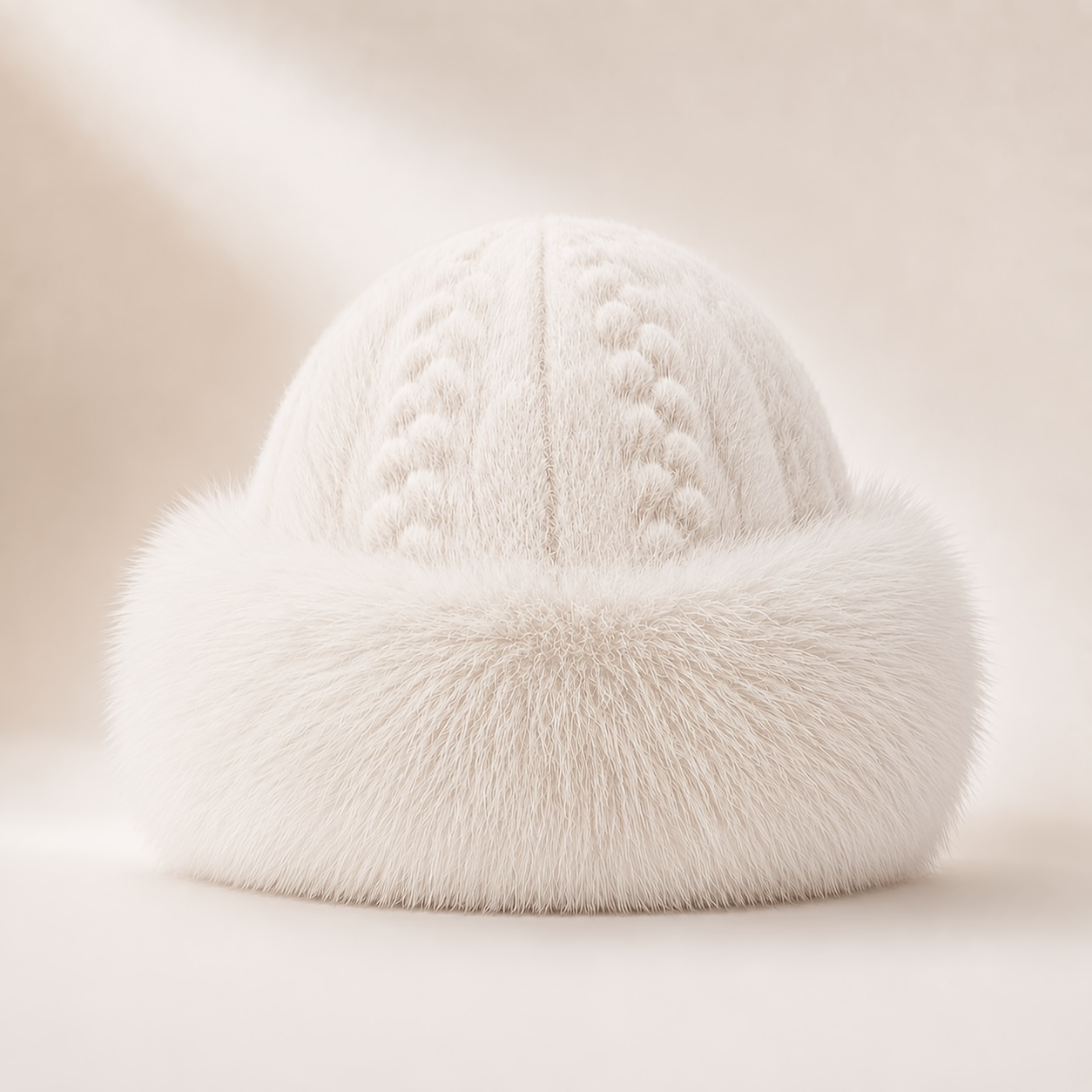 TEMU 1pc Unisex Autumn Winter Outdoor Cold-proof Warm Hat, All-match Plush Thickened Brimless Hat, Windproof Ear-protecting Casual Hat