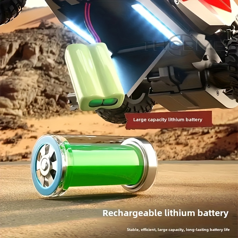 High-Speed RC Off-Road Truck with All-Terrain Performance, 2.4GHz Remote Control, 30+ MPH Racing, USB-Rechargeable, All-Terrain Tires for Kids, Adults, Birthday & Friday Gifts - Red/Yellow Racing Car, Outdoor Adventure, Sporty Look, Sturdy Build, Adult Hobby, Rugged Design, Rechargeable Battery, Remotecontrolled Vehicle