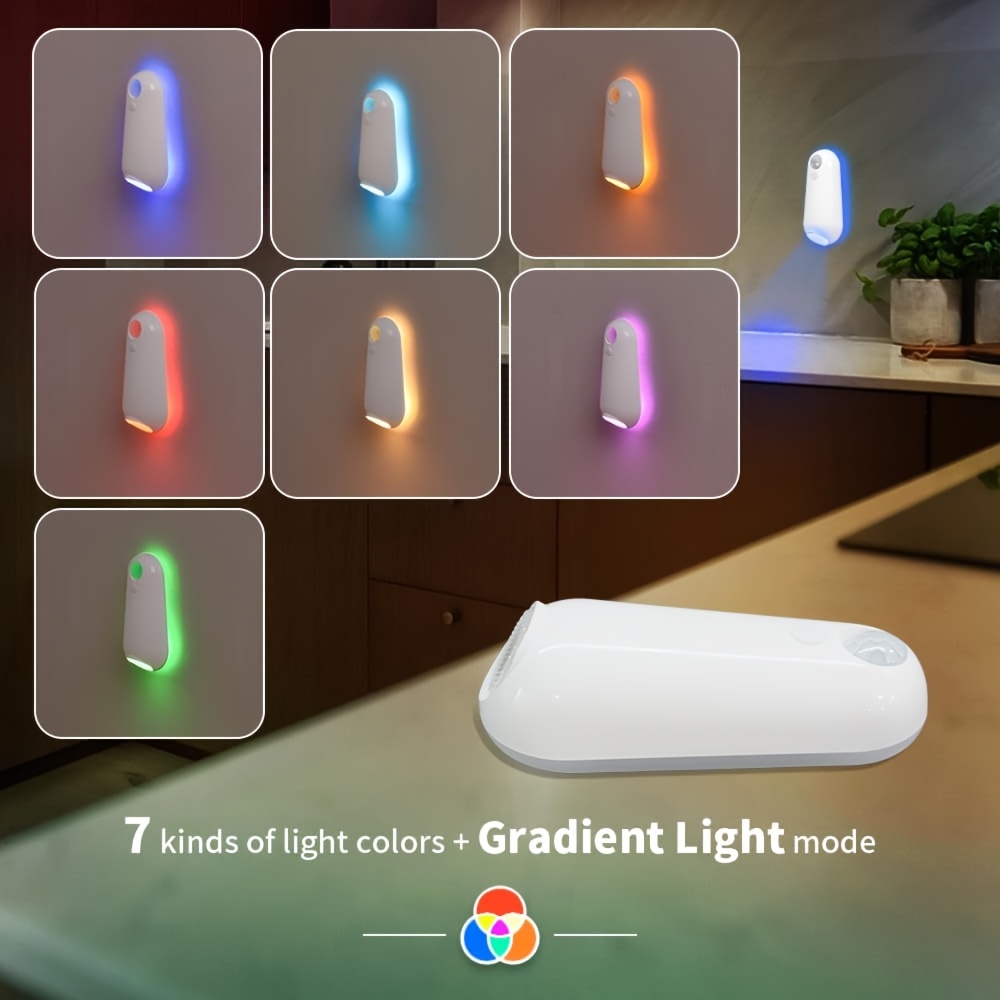 

8-color Rgb New Rechargeable Toilet Light, Ambient Light For Bathroom, Motion Sensing Toilet Night Light, Suitable For Bathroom (1pcs)