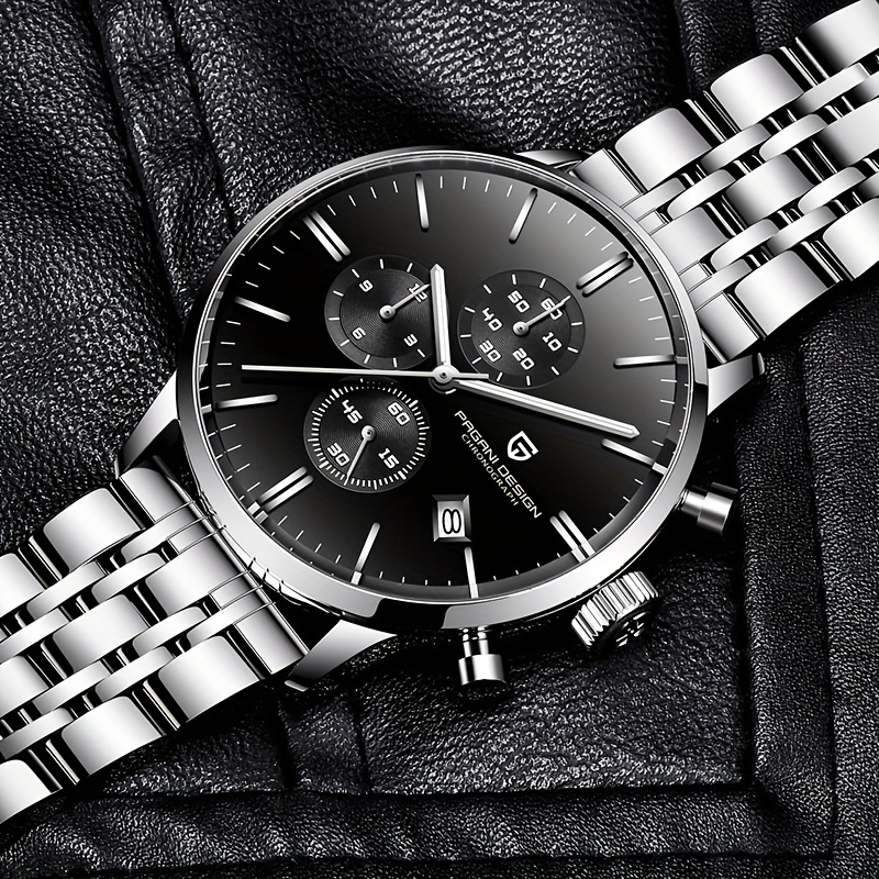 pagani design watches men chronograph vk67 japanese quartz - Temu