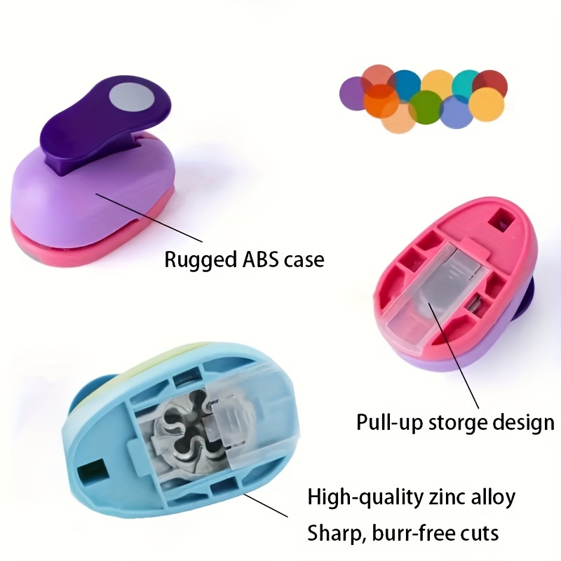 3pcs Manual Round Hole Punch Craft Tool for Paper Crafts