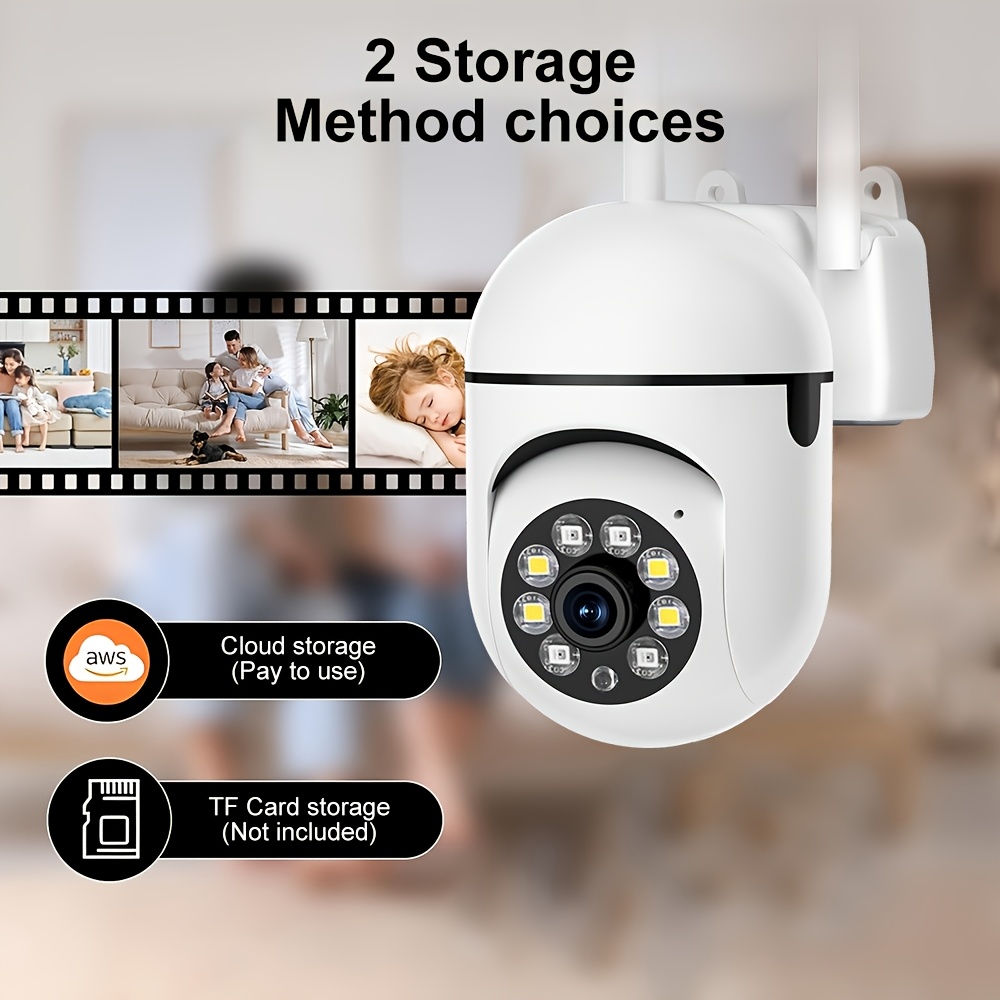 2pcs White, 2MP Lens FHD Mode 1080P, 2 Surveillance 2 Pictures Same Screen Watching, Christmas, Halloween, Thanksgiving, New Year Gift, Dual-frequency 2.4G+5GWIFI And 2.4GWIFI Wireless WIFI Camera details 9