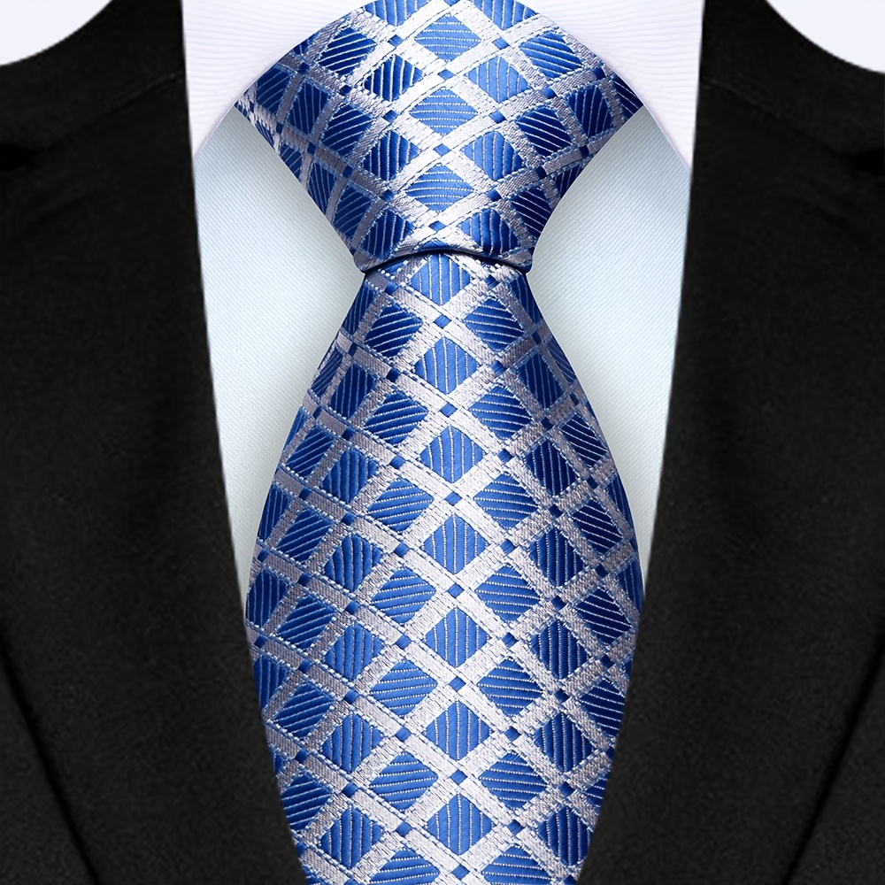 E-shop 1 Herrenkrawatte 8cm Geometrisch, Hochwertige Klassische Mode Krawatte für Hochzeit, Party, Abschlussball Business
