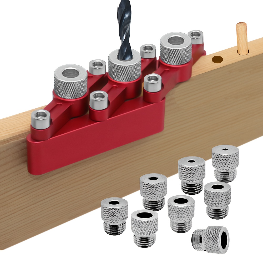 E-shop Schwerlast-Aluminium-Holzbearbeitungs-Zentrierstempel-Locator – Präzisionsbohrführung mit ergonomischem Griff, langlebiges leichtes Werkzeug für