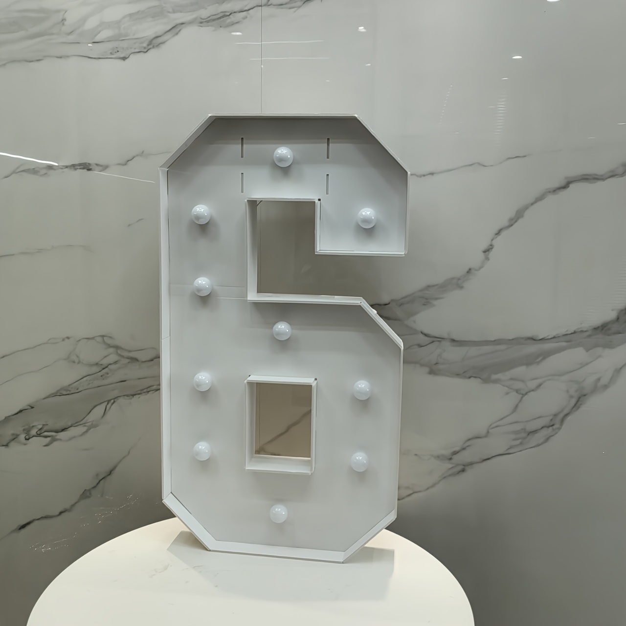 Image of Illuminated Decorative Signs & Plaques With Numbers 0 To 9, 28.7 Inches Kt Board, Soft Lighting For Indoor Decoration, Celebrations