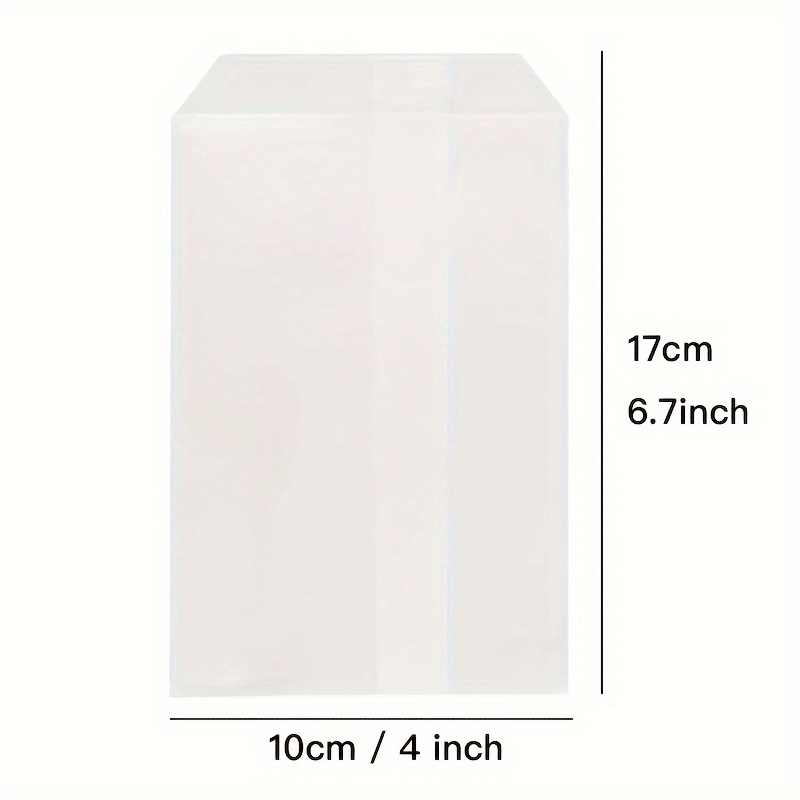 50pcs 3x5 Inch Semi-transparent White Paper Bags - Small Flat Paper Bags For Gift Packaging, Party Favors, Weddings, Birthdays, And - Stylish And Versatile Paper Wrapping Bags