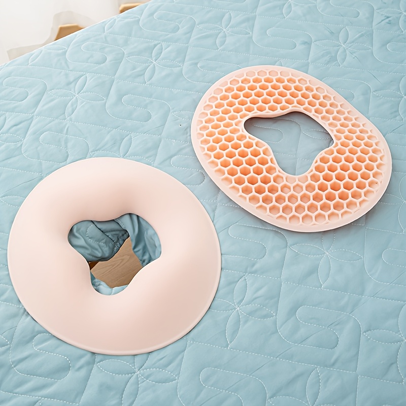 TEMU Oreiller facial avec base alvéolée, dessous alvéolé antidérapant pour soutien du visage, oreiller de massage SPA doux et de . Convient pour les