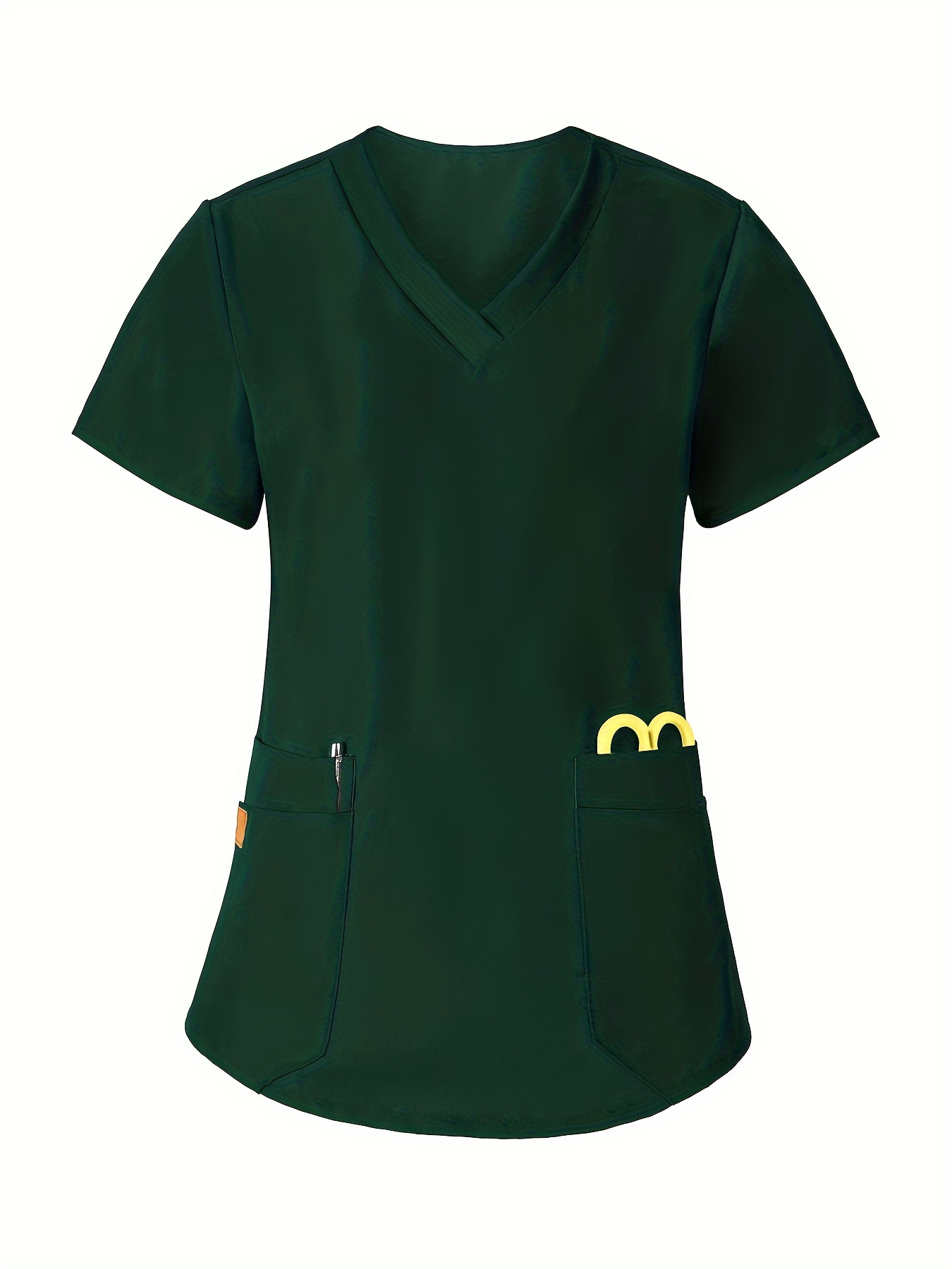 Saymany Halloween Kasack Damen - Kürbis Fledermaus Print Pflegekleidung