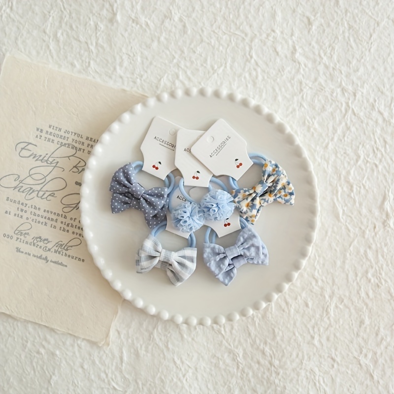 E-shop S1 Kopfbedeckung Mehrfarbig Stirnband Haarschleifen für Mädchen Scrunchie Süße Haar-Accessoires