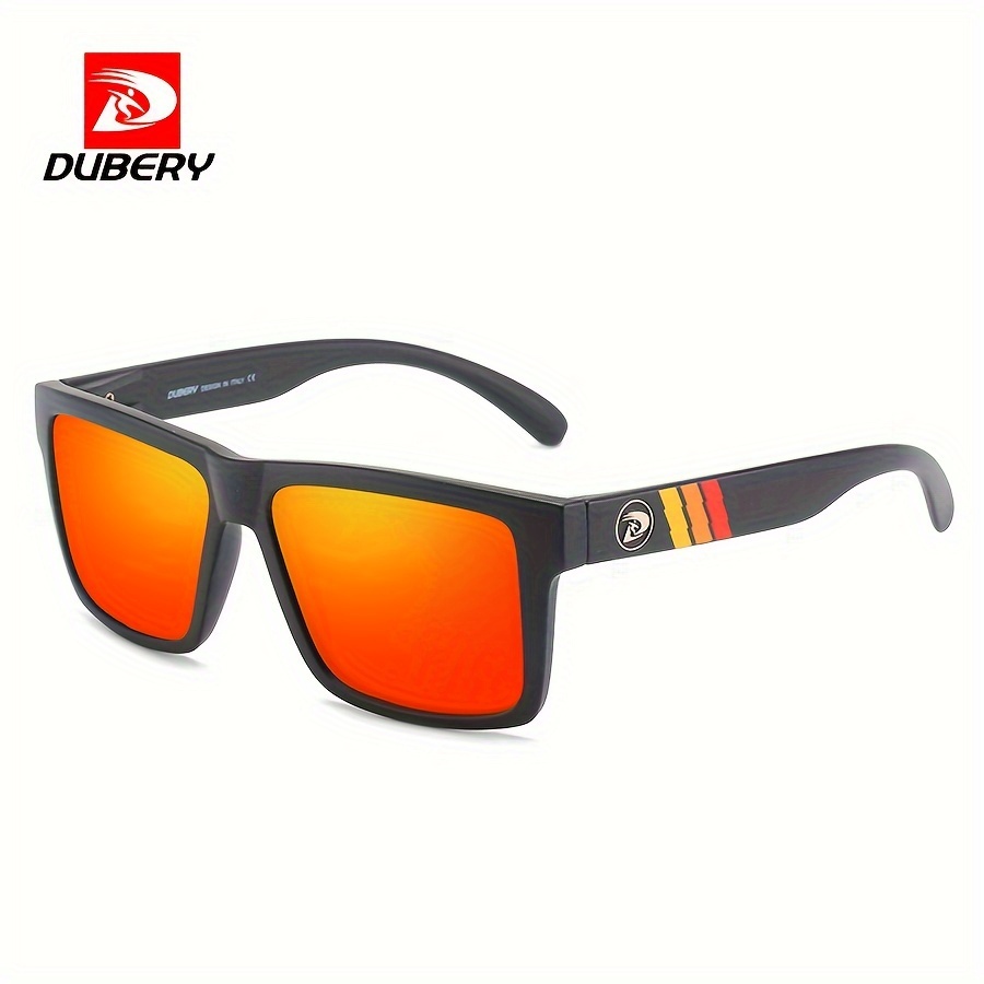 DUBERY Sports Polarized Sunglasses for Men Women Square Driving Fishing  Glasses