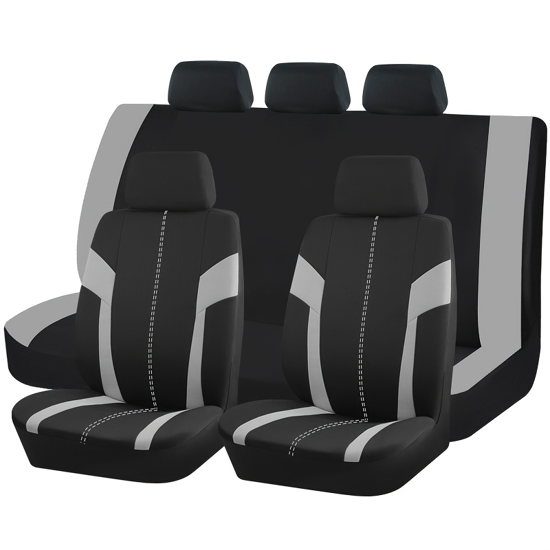 TEMU Fundas para asientos de coche de ajuste universal para la mayoría de coches, SUV y camionetas, fundas de tela transpirable para accesorios de
