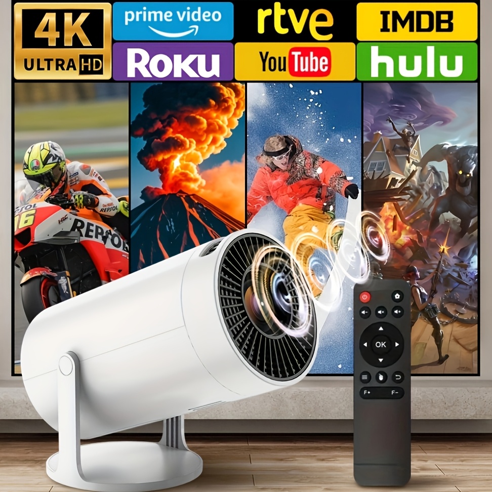 

Ultra-high- Viewing, Ultra-portable 4k Mini Projector - 1080p 720p 200ansi Portable For Home Viewing, Adjustable Screen, 180° , Usb Power Supply - For Entertainment