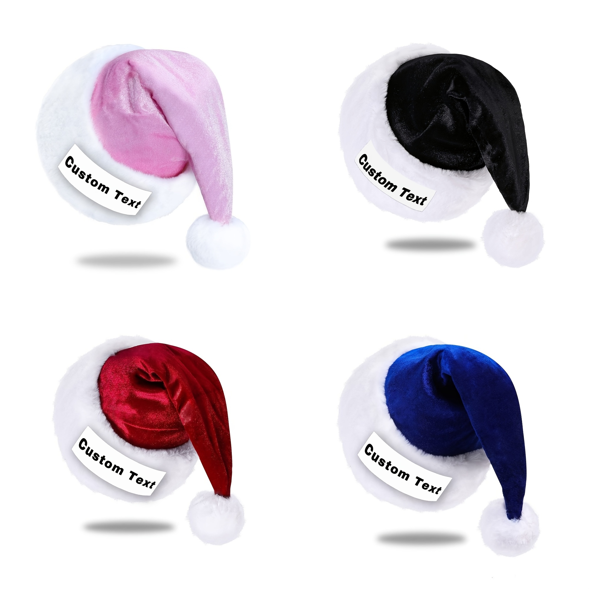 

Customizable Santa Hat - Christmas & New Year's Parties, Design, Ideal Gift For Family & Friends