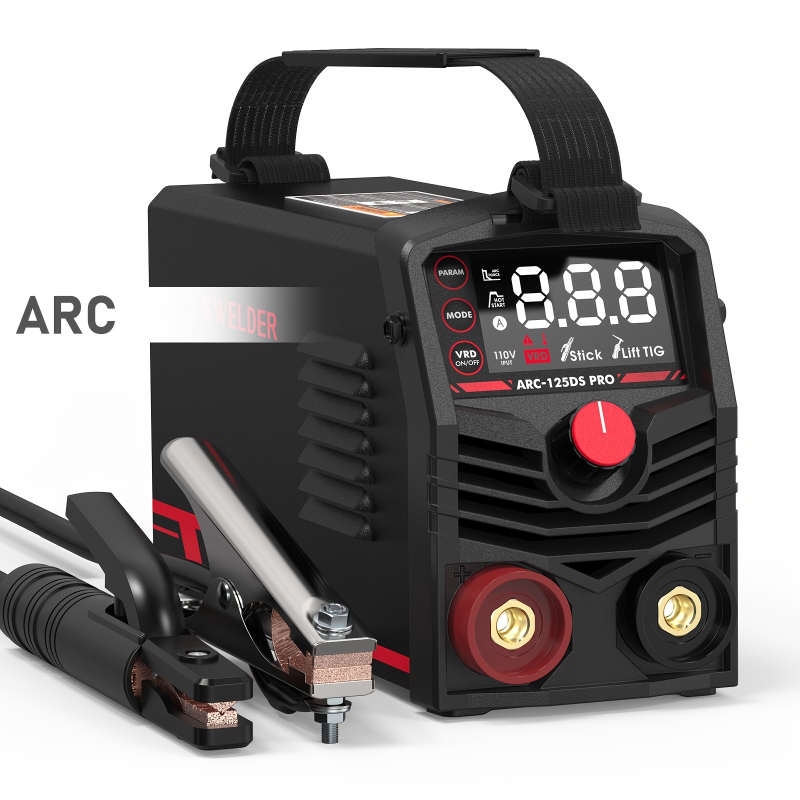 

Welder With Large Led Display | 125amp Arc Welding Machine | 110v Mma Portable Welder