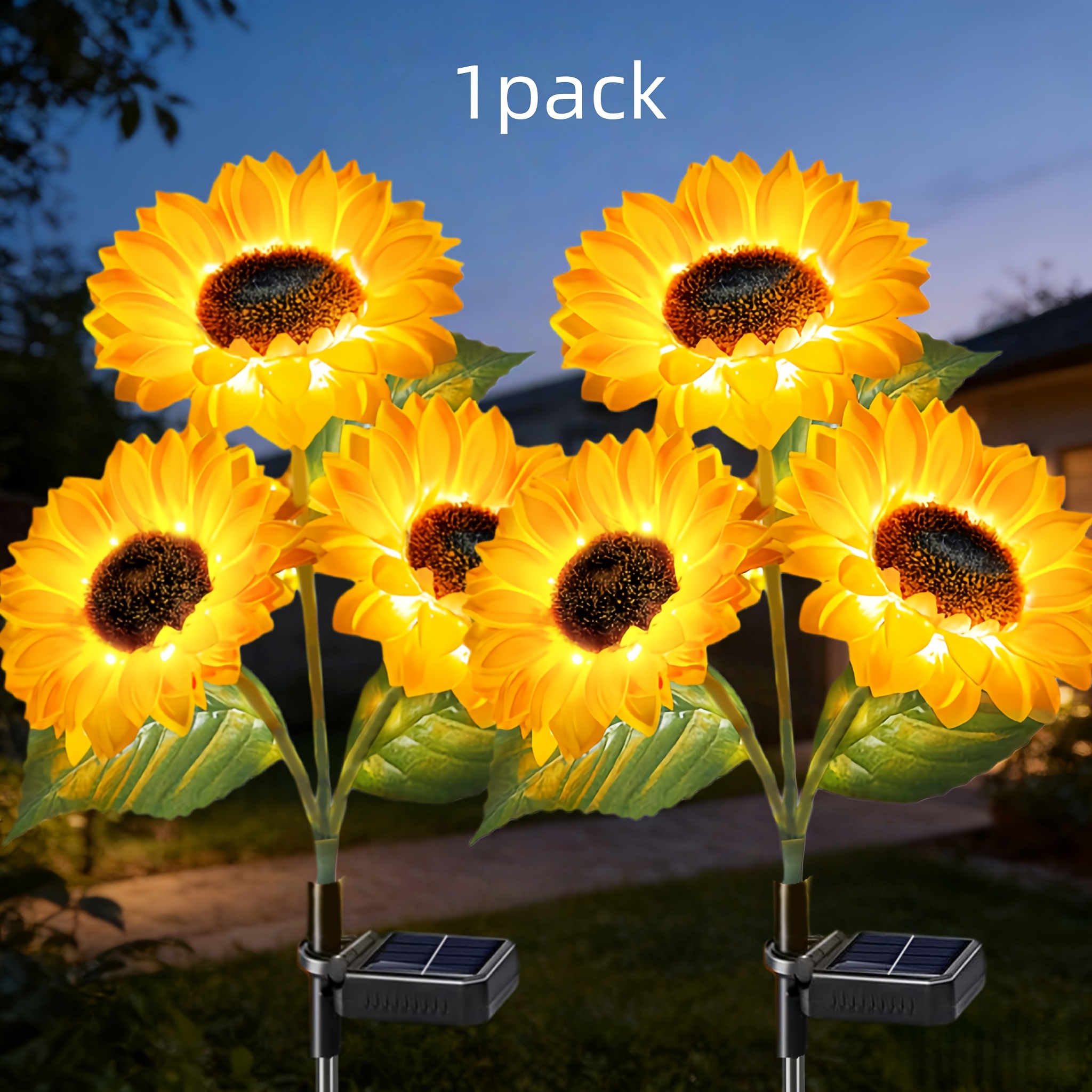 TEMU Luci solari per decorazione da giardino esterno - Luci solari a forma artificiale, luci solari da esterno, adatte per giardini, , cortili,
