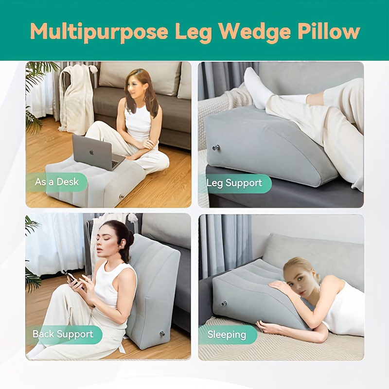 Leg Lift Pillow Inflatable Wedge Shaped Pillow Comfortable Temu Morocco