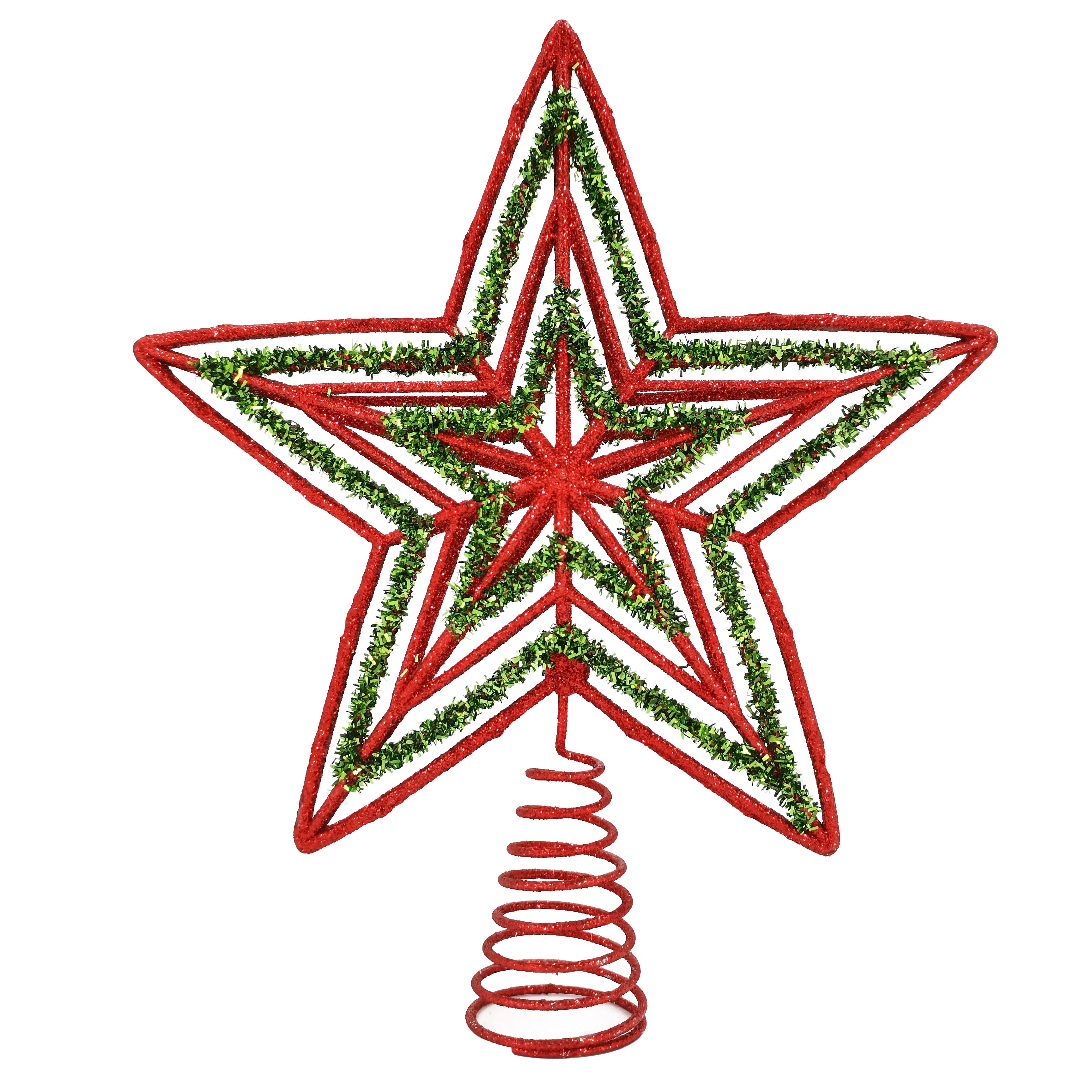 11.6" Sparkling Tree Topper For Christmas - Holiday & Anniversary Parties, Durable Plastic/metal Construction, Party Decorations