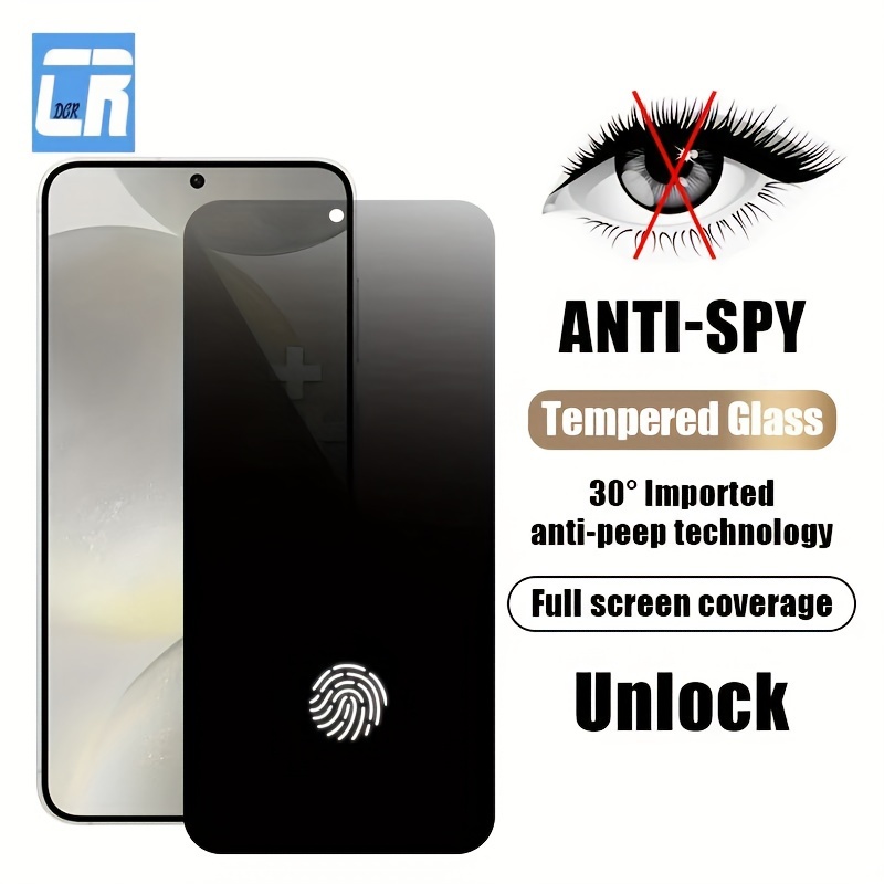

1pc New Unlocked Anti-peeping Tempered Film For Samsung Galaxy S24 Ultra/s23/s22/s21, Note20/note10, And More - Privacy Screen Protector Compatible With S8/s9