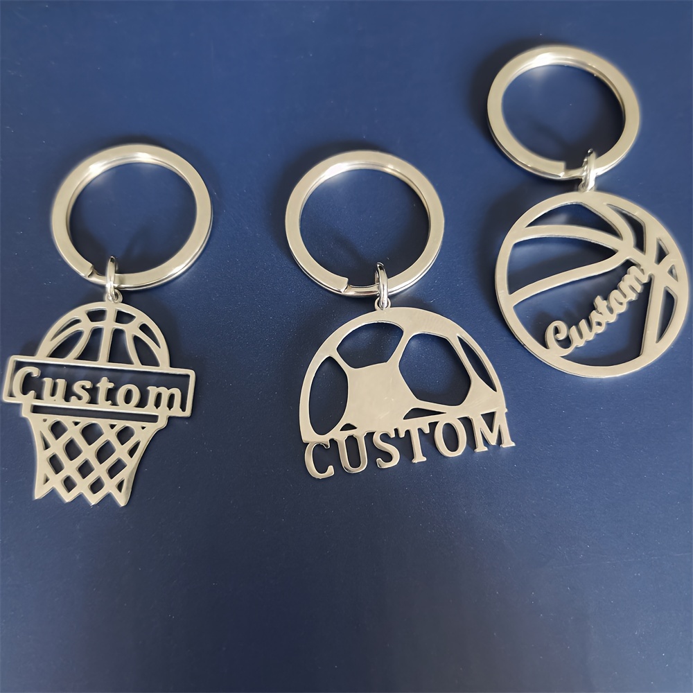 

Customizable Steel Keychains – , , Shaped Personalized Keyrings For And Athletes